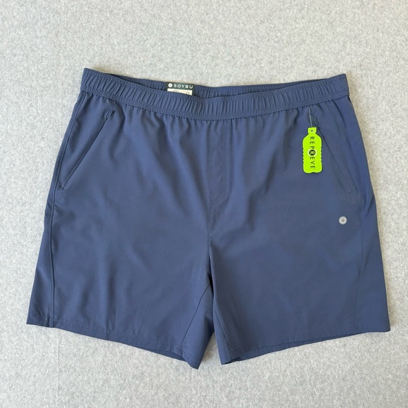 Soybu Shorts Mens XXL Blue Pull On Elastic Waistband Active Lightweight Gorpcore - Picture 13 of 13